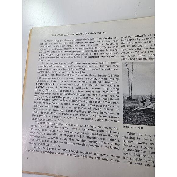 SQUADRON/ SIGNAL "The New Luftwaffle in Action" 1974 Aircraft Book - Picture 6 of 10